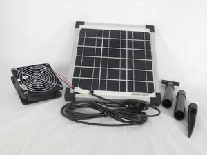 10 W IP58 Solarlüfter m. Schalter Solar Lüfter Solarventilator Ventilator Garten - Bild 1 von 1