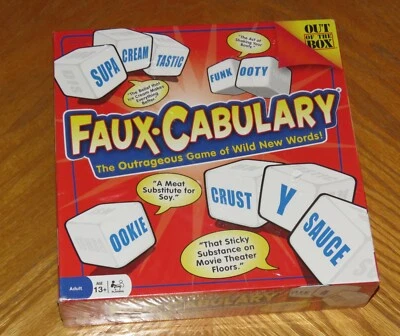 Faux-Cabulary Dice Game ... The Outrageous Game Of Wild New Words ... Sealed - Image 1 of 4