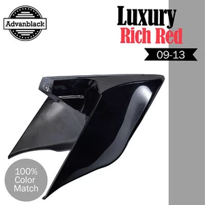 Cubierta lateral extendida roja rica de lujo para Harley Touring 2009-2013 - Imagen 1 de 9