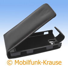 Flip Case Etui Handytasche Tasche Hülle f. Sony ST25 / ST25i (Schwarz)