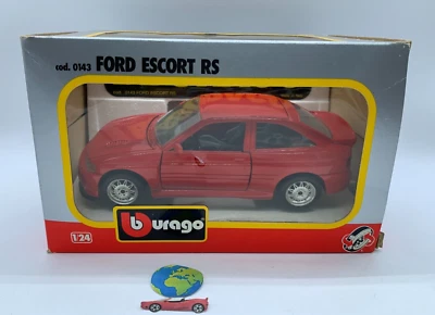 Bburago Ford Escort RS, automodello scala 1:24 - 1:25, vintage (2741) - Immagine 1 di 4