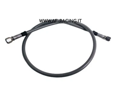 TUBO FRENO IN TRECCIA COMPONIBILE 60 CM BRAKING TUBAZIONI FRENO MOTO  IN ACCIAIO - Immagine 1 di 4