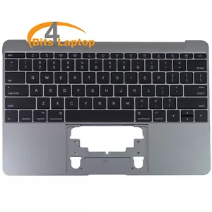 Apple Topcase Handauflage & US Tastatur für Macbook 12" Retina A1534 2016-2017 grau - Bild 1 von 2