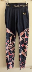 Kari Traa Navy Geo Print Zip Ankle Wanderleggings Gr. S - Bild 1 von 5