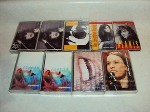 ALANIS MORRISETTE LOT OF 9 CANADIAN CANADA CASSETTE TAPES & SINGLES 1991-1999 - Bild 1 von 3
