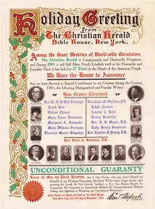 1904 CHRISTIAN HERALD HOLIDAY GREETING PROMOTIONAL PAMPHLET 11x14 8pgs MAGAZINE - Imagen 1 de 4