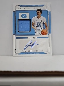 2021-22 National Treasures Cameron Johnson Materials worn Patch Auto 16/45  - Bild 1 von 2