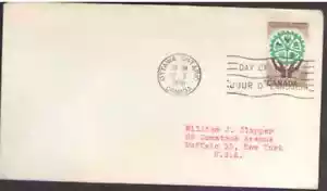 Canada. 395. 5c. Natural Resources & Handing Cogwheel. FDC. 1961 -2 - Picture 1 of 1