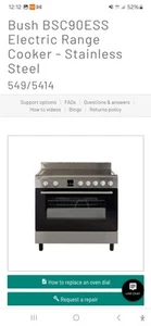 Bush 5ring Gas Oven Cooker - Picture 1 of 2