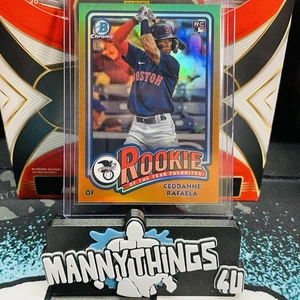 2024 Bowman Chrome Rookie of the Year Favorites Ceddanne Rafaela Orange /25 RC🔥 - Picture 1 of 4
