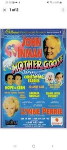 John Inman - Panto Flyer - Mother Goose - Davenport Theatre, Stockport 1994 - Picture 1 of 2