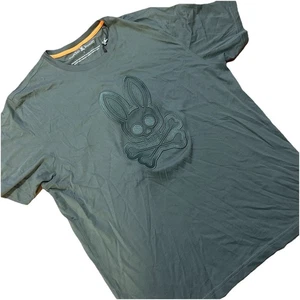 Camiseta Psycho Bunny Malton Gráfica Sólida Corona Laurel Verde Para Hombre 7 XL - Imagen 1 de 7