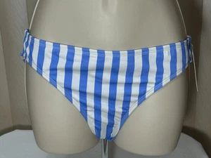 Slip da bagno Juniors So Bikini fondo L hipster foderato a righe blu bianco - Foto 1 di 5