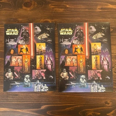 Hoja de estampillas del 30 aniversario de Star Wars EE. UU. 2007 juego de 2 ⭐︎Nuevo⭐︎ Foto 1 de 4