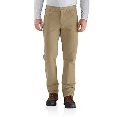 Carhartt Men's Rigby Relaxed Straight Work Pants Dark Khaki W31 L32 Durable - Image 1 of 2