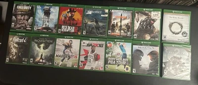 14 XBOX ONE GAME Lot-Red Dead Redemption/Star Wars Battlefront++ - Image 1 of 4