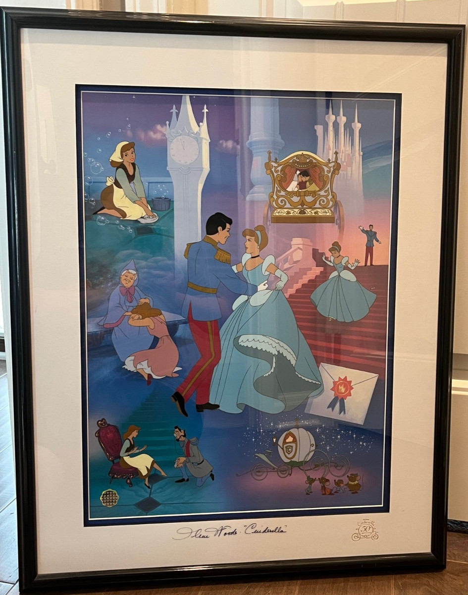 Disney シンデレラ セル画 cinderella’s DREAM証明書付き Walt Disney Cinderella's Dream Sericel Cel With Certificate