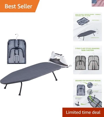 Compact Foldable Tabletop Ironing Board with Iron Rest Small Travel Ironing - Image 1 of 4