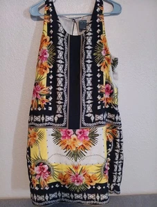 Gabby Skye Boho Retro Floral Sleeveless Dress Size 14 - Picture 1 of 7