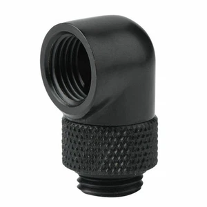 G1/4 90 Degree Tube Fitting Elbow Connector Adapter Kit For PC Water Cooling - Photo 1/10