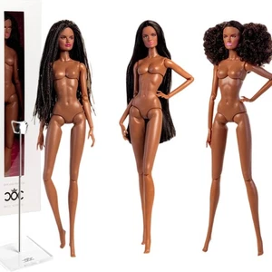 1/6 schwarze Modepuppe BJD Nude Body Doll mit Ständer - Bild 1 von 12