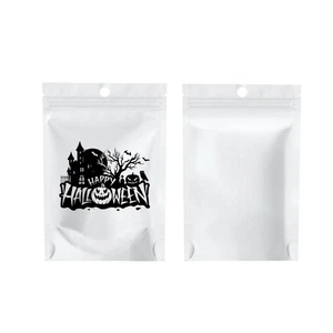 100 Stück Individuelle Halloween Goodie Bags Geruchsdicht Wiederverschließbare Mylar Beutel - Bild 1 von 2