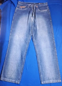 Vintage Phat Farm Denim Jeans Baggy Hip-hop Men's Size 36 X 33 - Picture 1 of 18