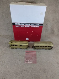 HO Westside Model Brass Sierra #5 & #6 Passenger Car Set - Picture 1 of 24