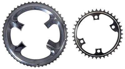 Juego de platos de aleación Shimano Dura-Ace FC-R9100 2 x 11 velocidades 53/39T para bicicleta de carretera Foto 1 de 3