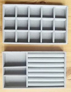 2 x Schmuckkasten Aufbewahrung Schublade neu Organizer Box - Bild 1 von 1