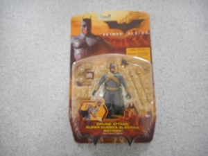 2005 MATTEL DC BATMAN BEGINS MOVIE ACTION FIGURE 5 INCH ZIPLINE ATTACK BATMAN - Picture 1 of 12
