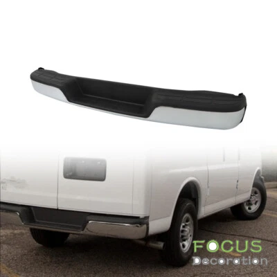 Parachoques trasero de acero cromado GM1103142 1996-2021 Chevy Express 2500 3500 Foto 1 de 4