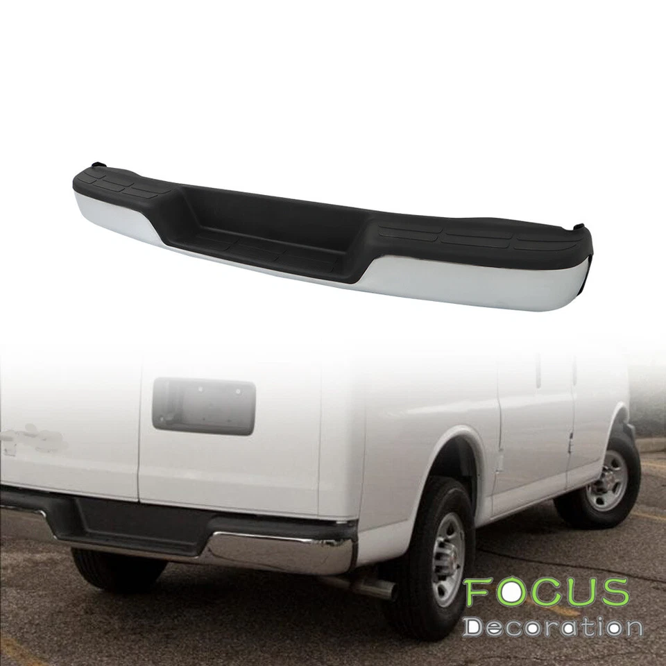 Parachoques trasero de acero cromado GM1103142 1996-2021 Chevy Express 2500 3500 Foto 1 de 4