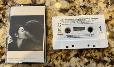 John Lennon & Yoko Ono, Double Fantasy Cassette Tape album (Geffen, 1980) - Image 1 of 3