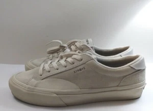 STRAYE 100% Authentic Men's low Shoes Sz 11 FAIRFAX BONE SUEDE Creame WMNS 12.5 - Picture 1 of 11