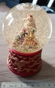 Schneekugel Weihnachten Schnee Spieluhr We Wish You A Merry Christmas - Bild 1 von 2