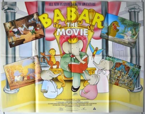 BABAR : THE MOVIE (1990) Original Quad Movie Poster - Alan Bunce, Gordon Pinsent - Picture 1 of 1