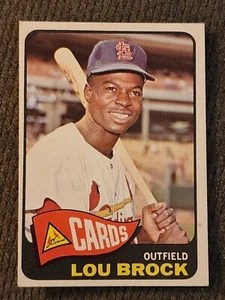1965 Lou Brock Topps #540 High Number SP Cardinals HOF EX - Picture 1 of 2