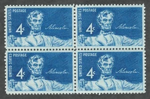 US. 1116. 4c. Statue of Lincoln, Lincoln Sesquicentennial Issue. BK4. MNH. 1959 - Picture 1 of 1