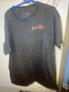 Salt Life Boys Youth Large Black Short Sleeve T-Shirt - Picture 1 of 4