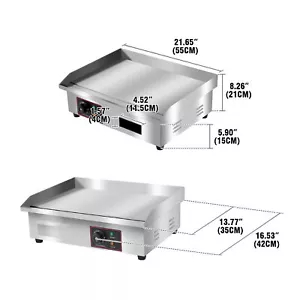 3KW Elektrische Grillplatte Gastro Griddleplatte Bratplatte Elektro Grillplatte - Bild 1 von 14
