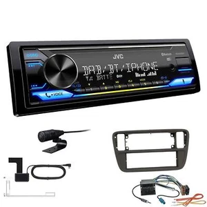 JVC DAB+ Bluetooth USB inkl. Antenne Autoradio für Seat Mii ab 2011 schwarz - Bild 1 von 6