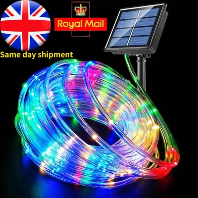 Striscia Solare 32M 300 LED Corda Stringa Luce Esterno Giardino Festa Decorazione Luci - Immagine 1 di 4