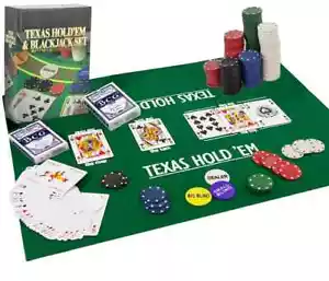 Texas Hold'em & Blackjack Set   M.Y - Picture 1 of 1