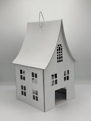 Metall-Windlichthaus "Herz" zum hängen (weiß / 35 cm / Hänger / Metall / XMAS) - Bild 1 von 4