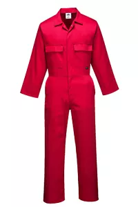 Portwest S999 Men's Work Coveralls Protective Polycotton Overalls Mechanics DIY - Picture 1 of 12