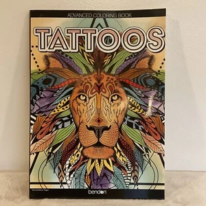 Advanced Coloring Book 32 Pages Of Tattoo Coloring Pages - Imagen 1 de 6