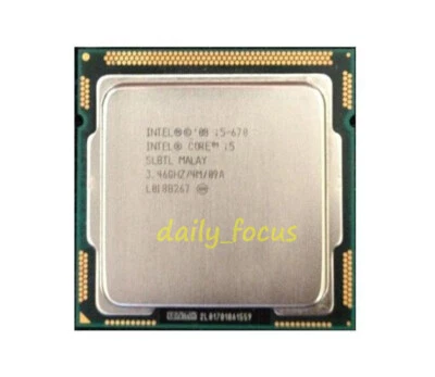 Intel Core i5-670 Dual-Core 3.46GHz 4MB Socket LGA1156 SLBLT CPU Processor - Image 1 of 3