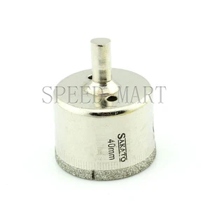 40mm Diamond coated hole saw core drills drill bit glass Tile Marble Ceramic - Picture 1 of 3