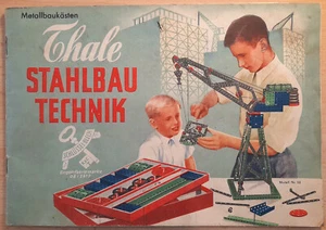 Tipp: Thale Stahlbau Technik Metallbaukasten Spielzeug Anleitung 32 Seiten, DDR - Bild 1 von 9
